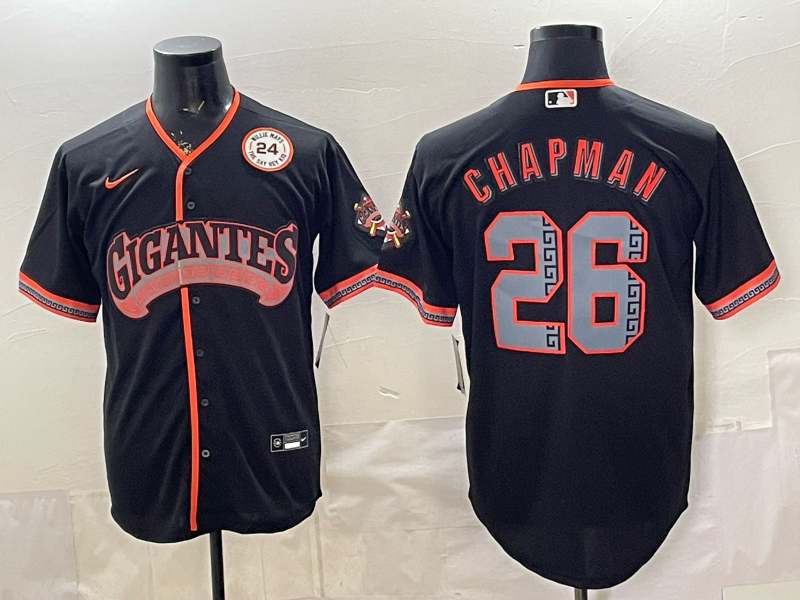 2026 Men Nike San Francisco Giants #26 Chapman Game MLB Jersey 0404001->youth mlb jersey->Youth Jersey